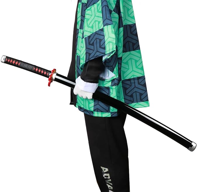 Bamboo Demon Slayer Sword Cosplay, Katana Sword