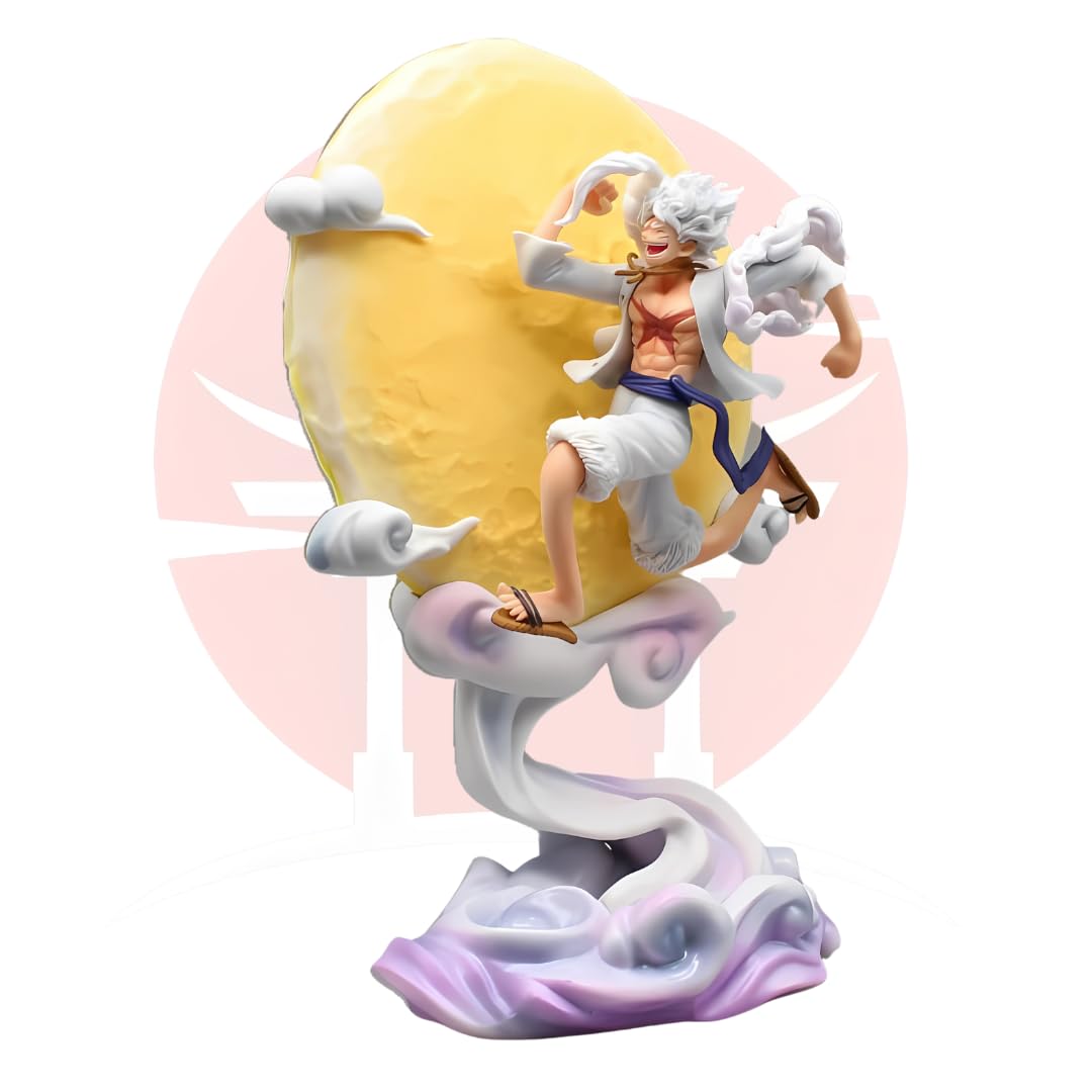 Luffy Action Figure Gear 5 Sun God Nika Monkey D Luffy Action Figure LED 28CM