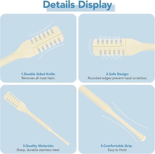 Nose Hair Removal Trimmer 3Pc