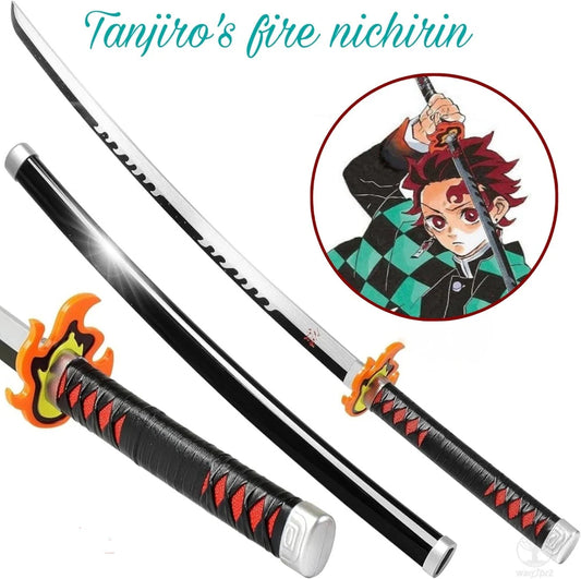 Bamboo Demon Slayer Sword Cosplay, Katana Sword