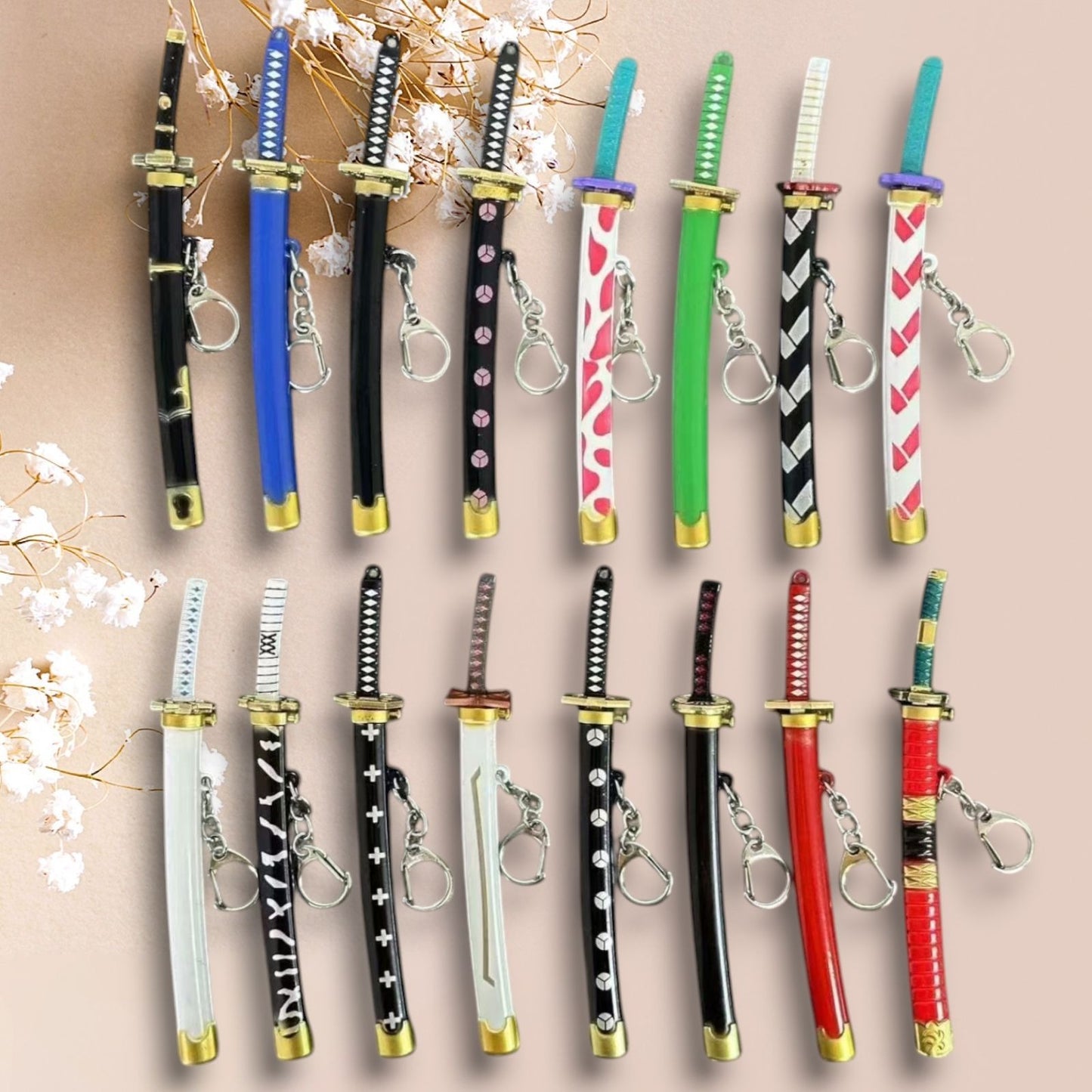 Metal Katana keychain