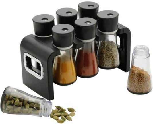 6 Jar Spice Rack