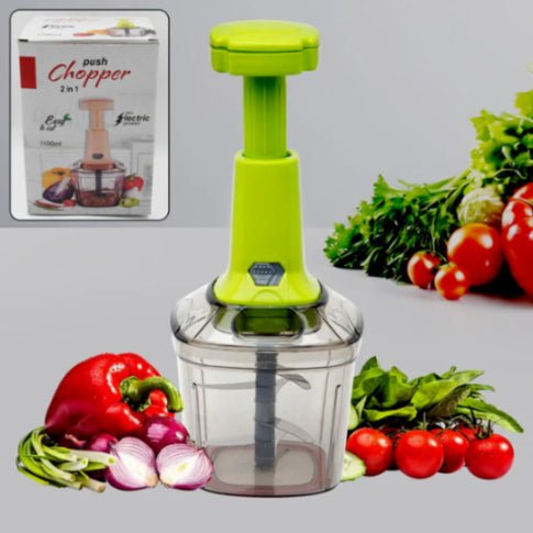 2 in1 Press Vegetable Choppers for Kitchen (1100ml)