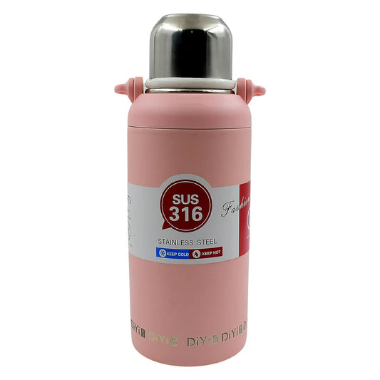 Vacuum Water Bottle Stainless Steel tumblers 316 Vacuum Insulated Cup / Bottle, Portable Travel Kettle / Water Bottle with Handle, Outdoor Large Capacity Sports Kettle Cups / Bottle (1300 ML)