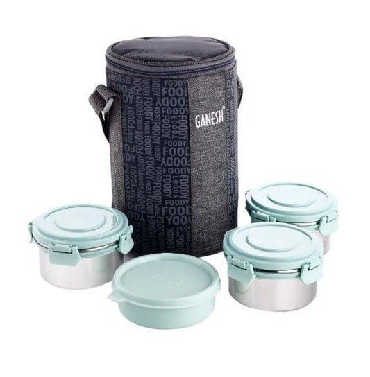 4-in-1 Ganesh Tiffin Box - Bag