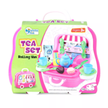 Tea Set Rolling Van
