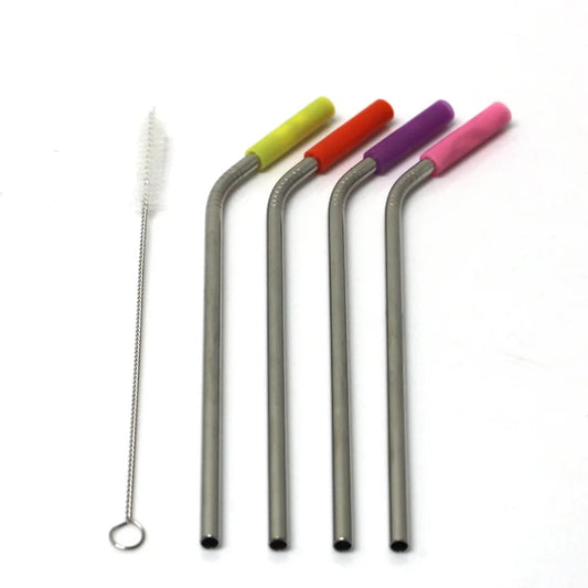 SS Straw With Silica 4Pc