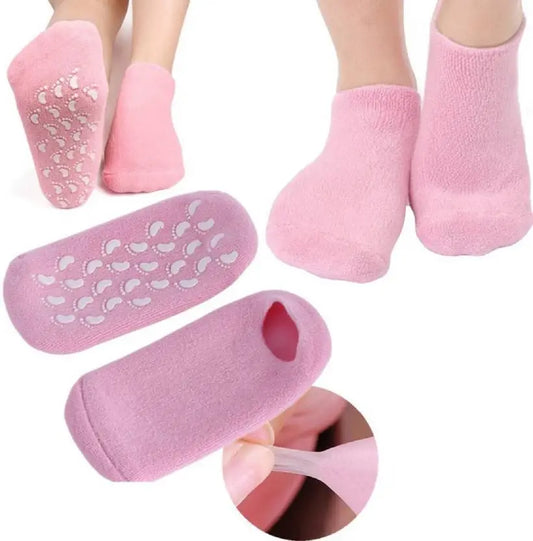 Silicone Gel Heel Socks with Spa Gel Socks