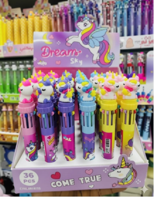 Unicorn Multi-Color Ballpoint Pens