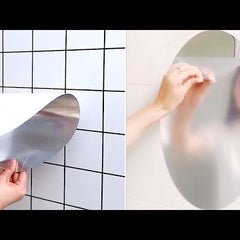 Oval 3d Mirror Sticker