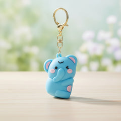 Elephant Couple Keychain