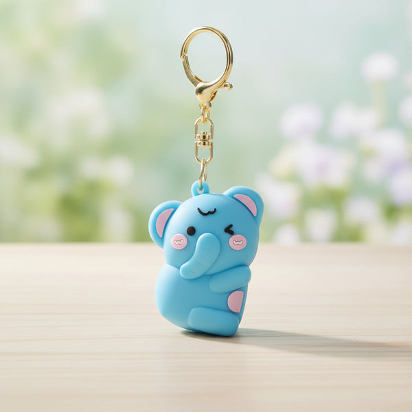 Elephant Couple Keychain