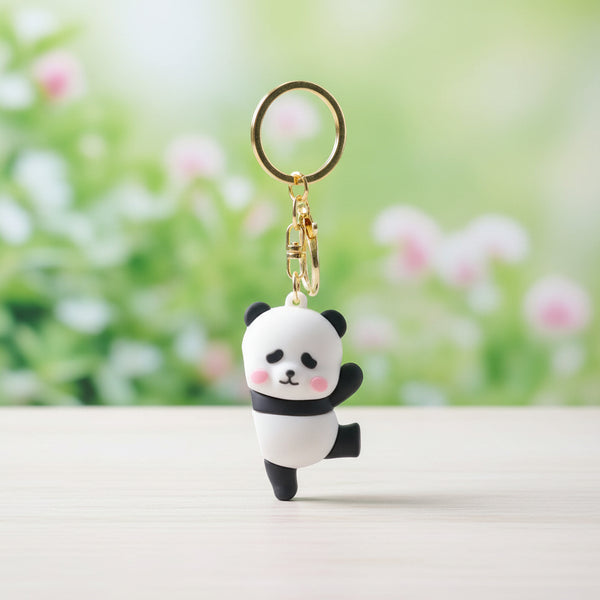 Panda Couple Keychain