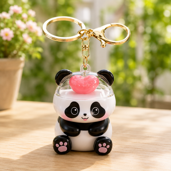 Head Heart Bear Keychain