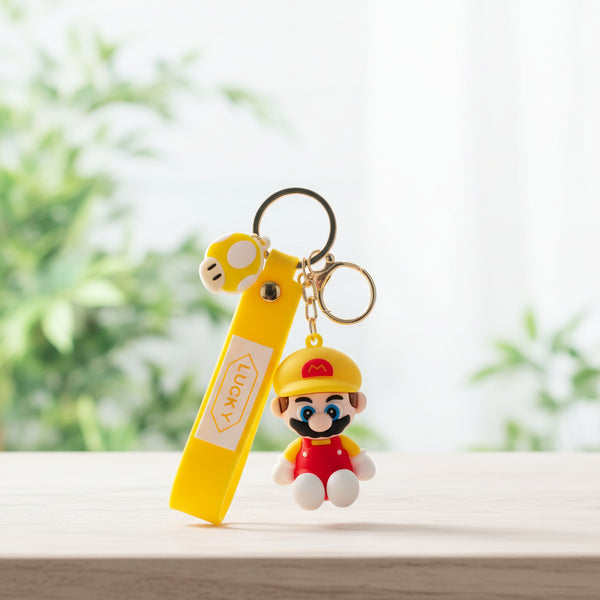 Super Mario Silicone Keychains (Red)