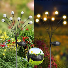 Firefly Outdoor Solar Lights 8 LED Warm Garden