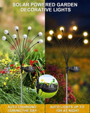 Firefly Outdoor Solar Lights 8 LED Warm Garden
