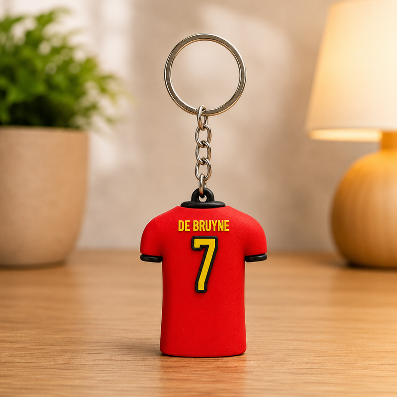 Jersey Silicone Keychains