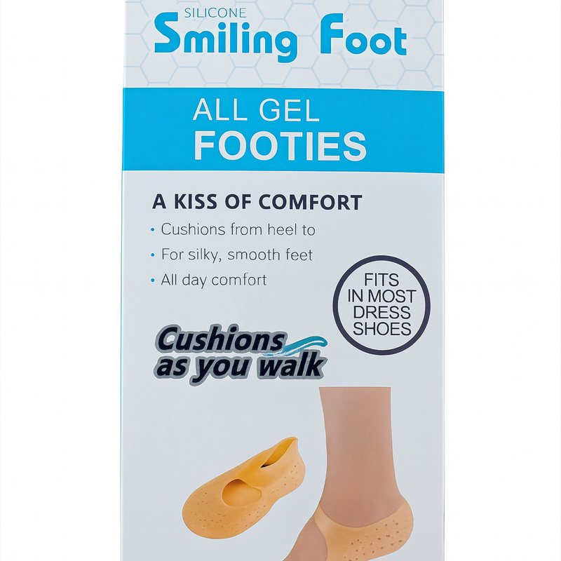 eel Socks Care Silicone Socks with Comfort Strap, Full Length, Anti-Crack Moisturizing Gel Protection (Anti Crack Full Heel Socks with Strap)