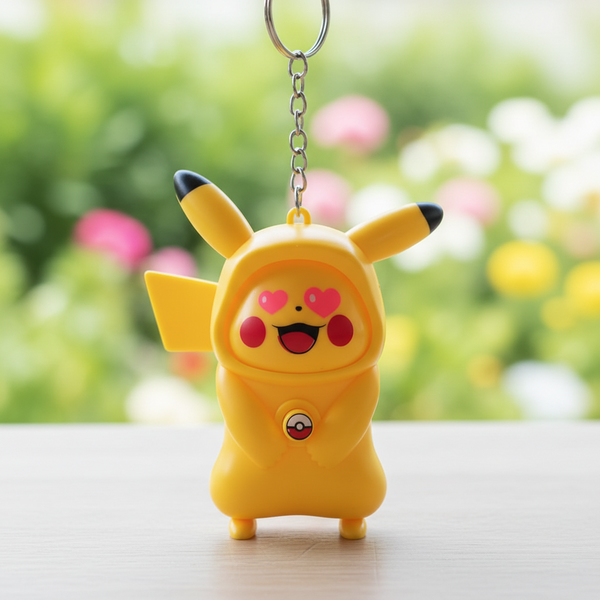 Pikachu Face Changing Keychain