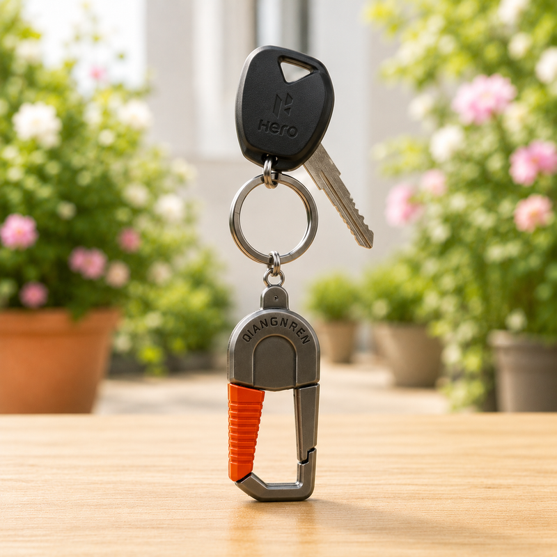 Qiang Ren Metal Keychain