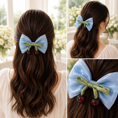 Korean Style Cherry Hair Bow