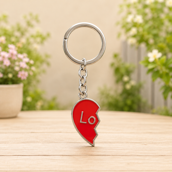 Magnetic Heart Couple Keychain
