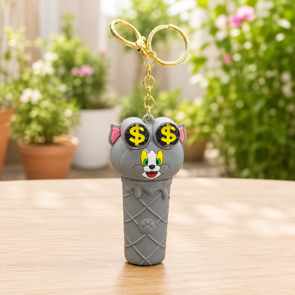 Chu Chu Head Pop Up Keychain