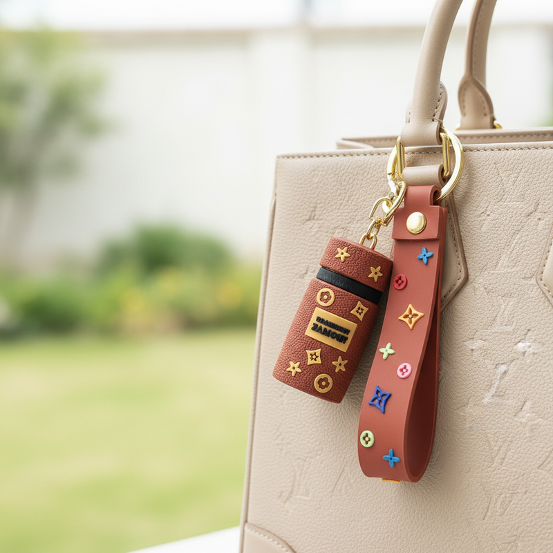 Bottle Purse Silicone Keychain