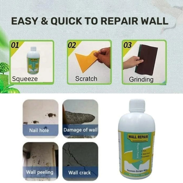 Wall Crack Repair Paste Bottle With Scrapper