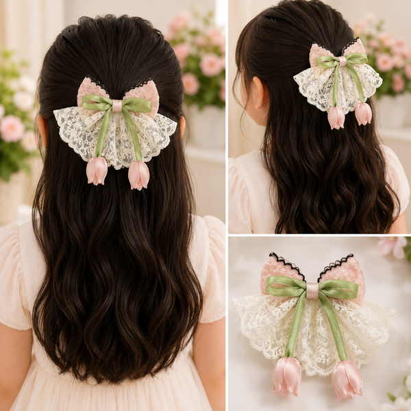 Korean Style Vintage Hair Bow