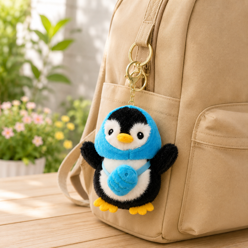 Penguin Soft Toy Keychain