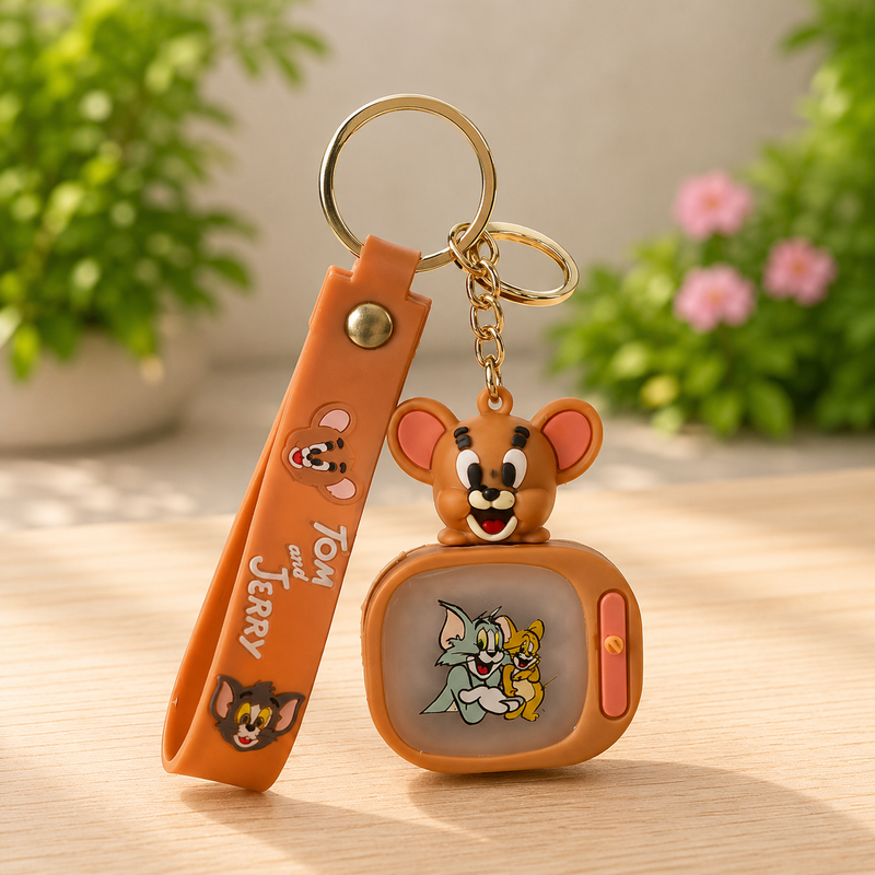 Tom And Jerry Action Figure Keychain