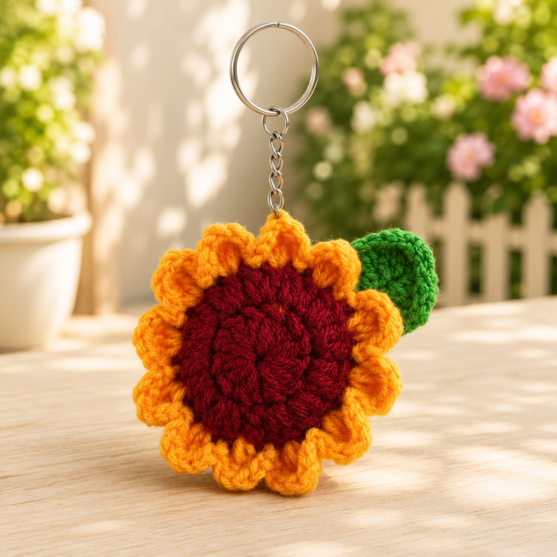 Sunflower Soft Toy Keychain