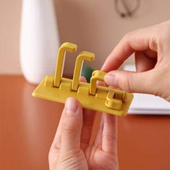 Self Adhesive Wall Hooks Waterproof Adhesive Sticky Layered Hooks | Hanging Capacity 2 Kg Max | Multipurpose Home Storage (Set of 2)