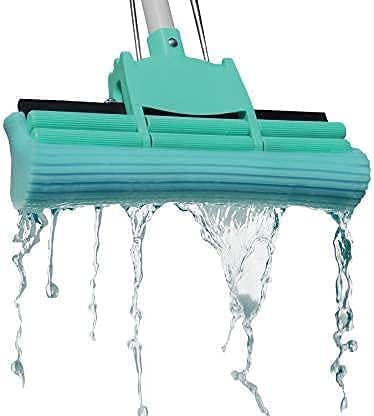 Sponge Mop for Floor Cleaning with Super Absorbent PVA Magic Telescopic Adjustable Handle Home, Kitchen, Bathroom, Bedroom, Office