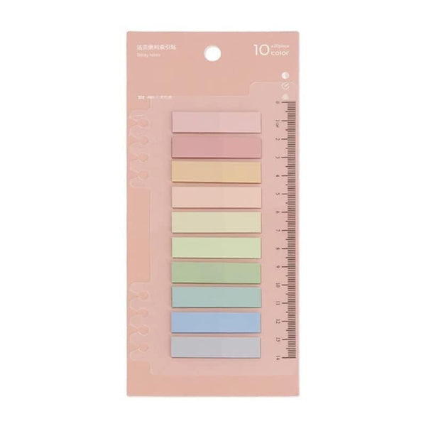 Sticky Tabs Morandi Color Sticky Index Tabs Sticky Notes with Ruler Color Tabs for Notebook, Books, PET Material Page Sticky Flags Index Tabs Office Stationery