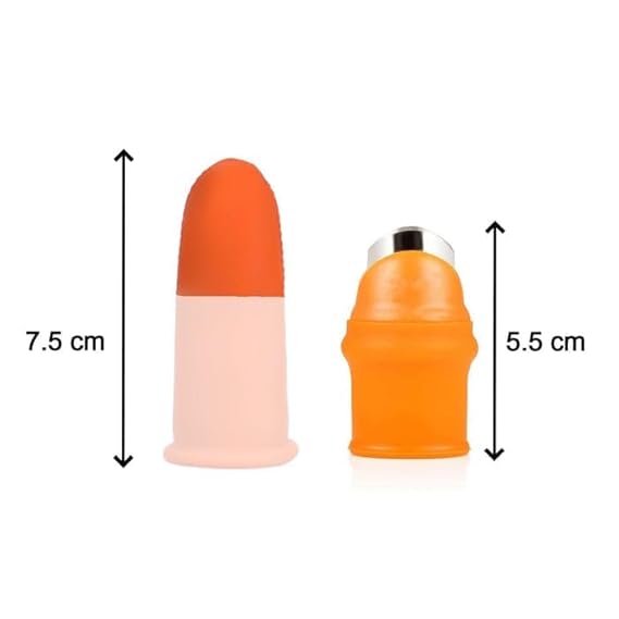 1 Pair V Thumb Cutter with Box Used in All Kinds of Household and Official Kitchen Purposes for Peeling and Cutting of Various Types of Vegetables and Fruits