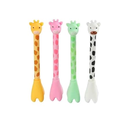Giraffe Gel Pen 0.5mm – Cute Animal Shaped Novelty Pen | Decorative Fun Stationery | Birthday Return Gift, Party Favor, School Supplies, Gift for Teens