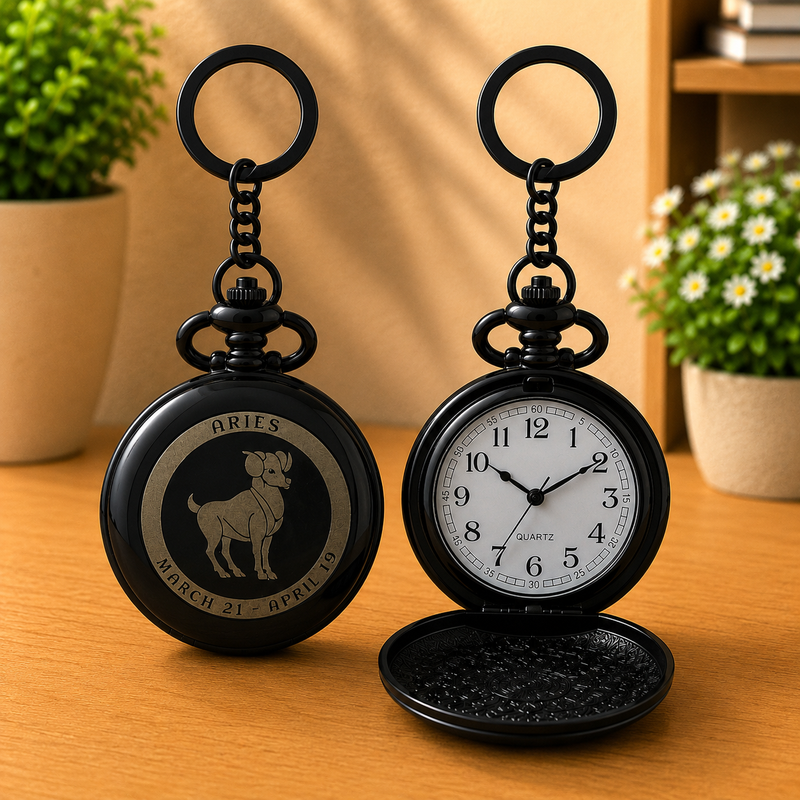 Aries Time Piece Keychain
