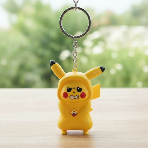 Pikachu Face Changing Keychain
