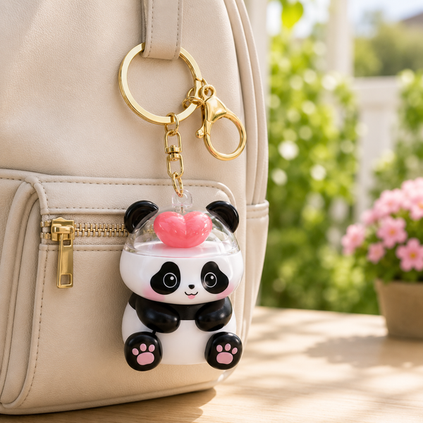 Head Heart Bear Keychain