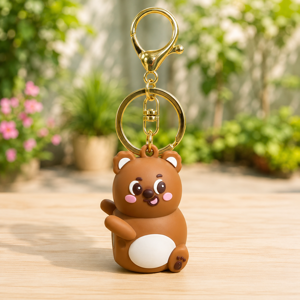 Cute Bear Couple Keychain