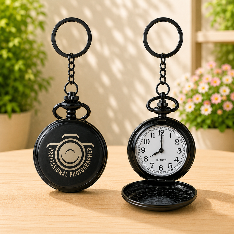 Photographer Time Piece Keychain