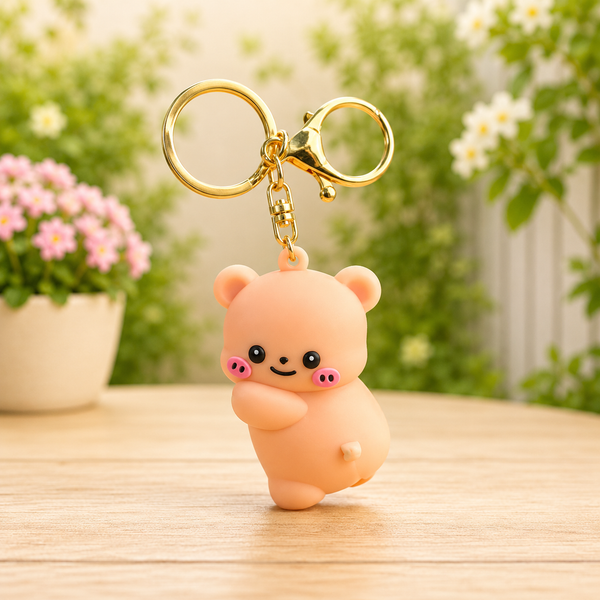 Cute Bear Couple Keychain