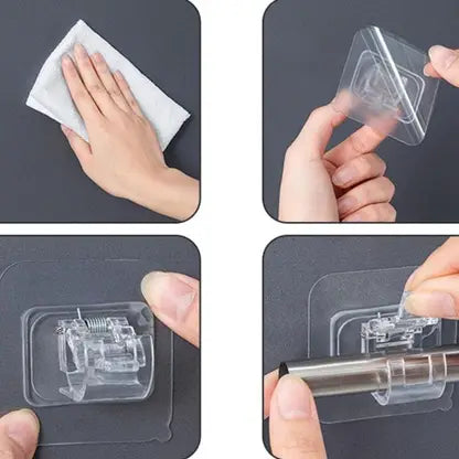 Self Adhesive Curtain Rod Holder