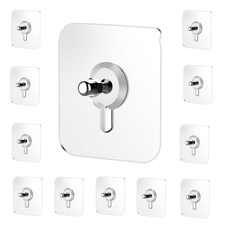 10Pcs SelfAdhesive Screw Wall Hook