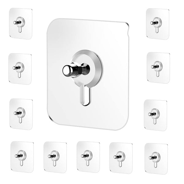 10Pcs SelfAdhesive Screw Wall Hook