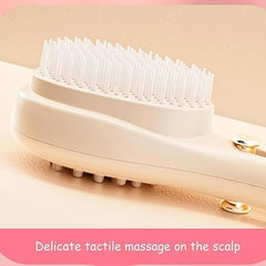 Lady Hair Brush with Self-Cleaning Bristles - Ergonomic Handle, Anti-Static, Telescopic Design for All Hair Types and Wigs, One-Click...
