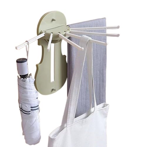 7 in 1 Wall Hanger Multifunction for Bathroom & Kitchen Wall Mounted Pull-Out Hanger Rack Without Punching Hooks Up for Home, 7 Adjustable Stick for Hanging Accessories